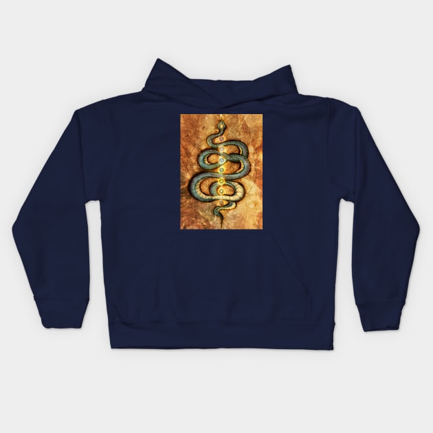 Kundalini Serpent Kids Hoodie by MCAshe spiritual art 